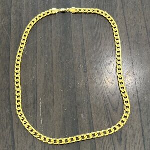 Gold Chain Link Necklace - Women's Fashion Jewelry